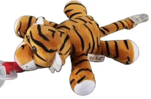 Tiger 1Pcs Mini Stuffie Soother Pacifier Clip Binkie Buddies