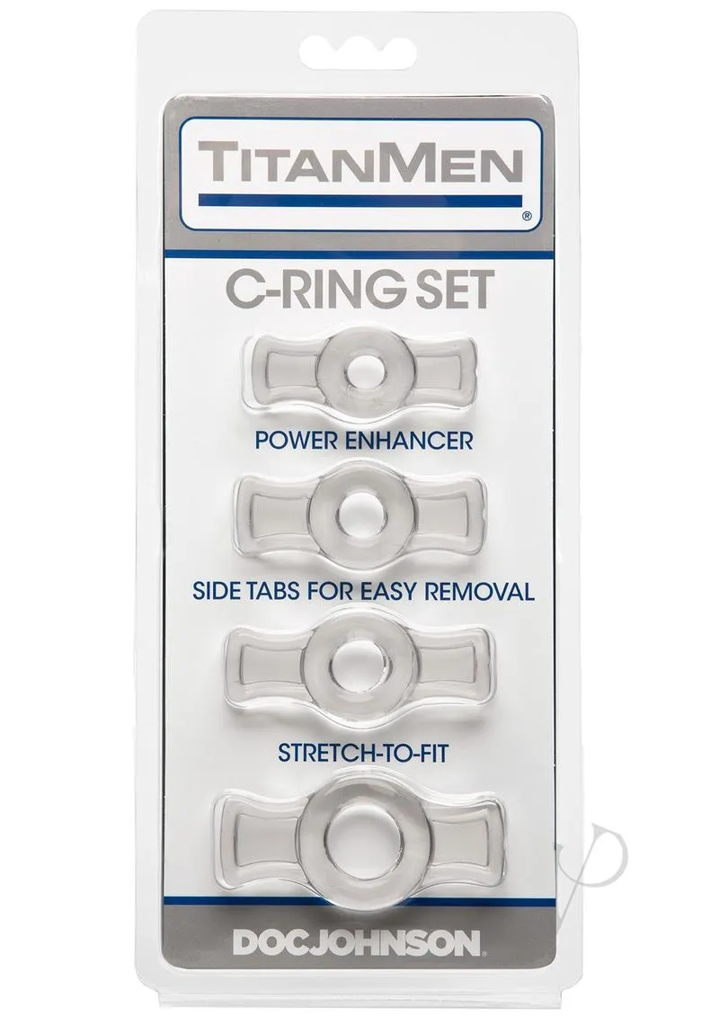 Titanmen Cock Ring Set Clear