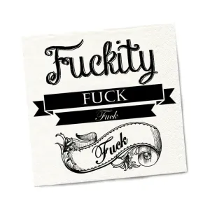 Twisted Wares Fuckity Fuck Fuck Fuck Napkins 20-pack