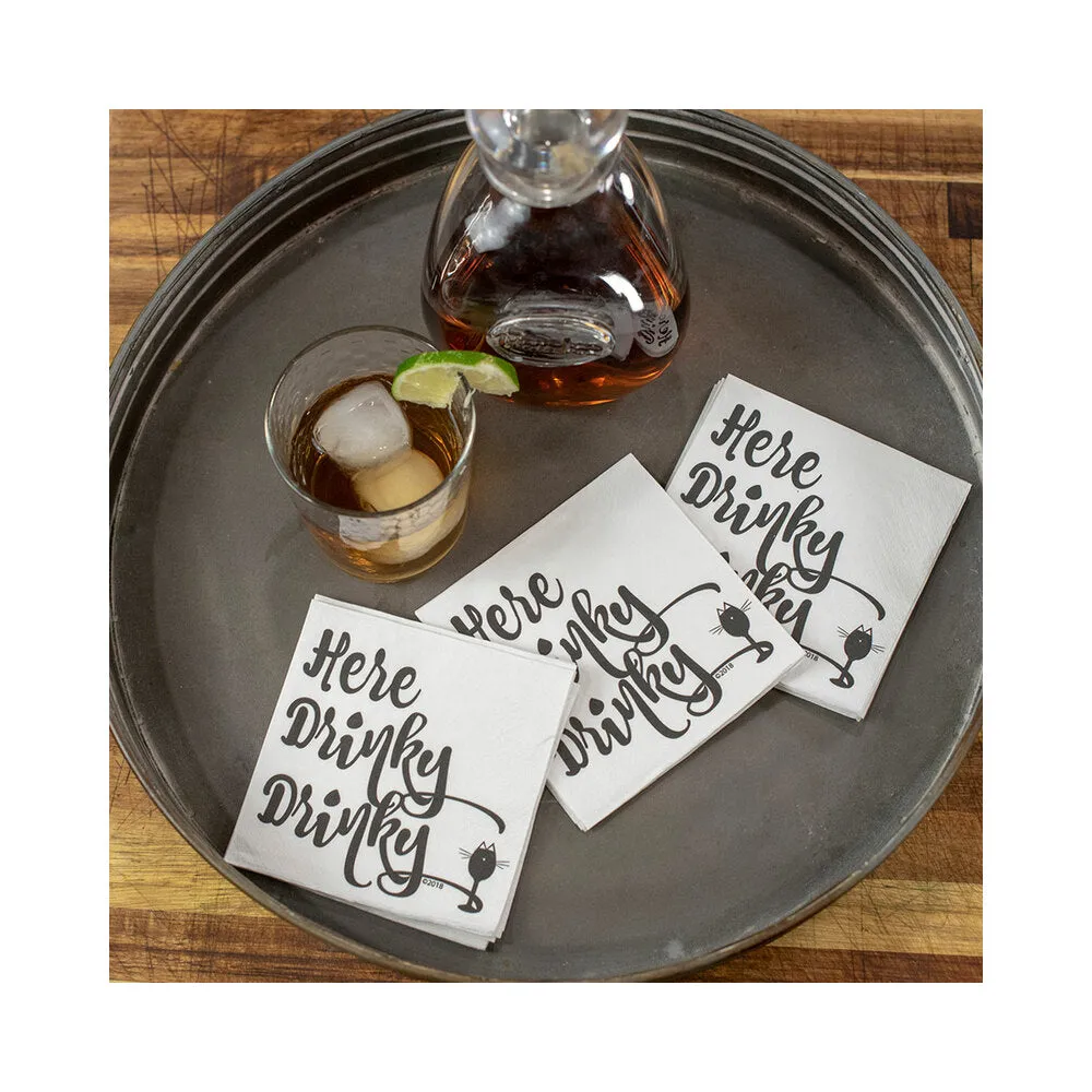 Twisted Wares Here Drinky Drinky Napkins 20-pack