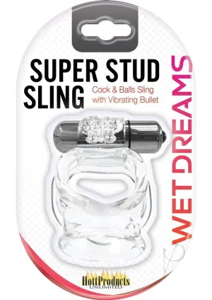 Wet Dreams Super Stud Sling Clear