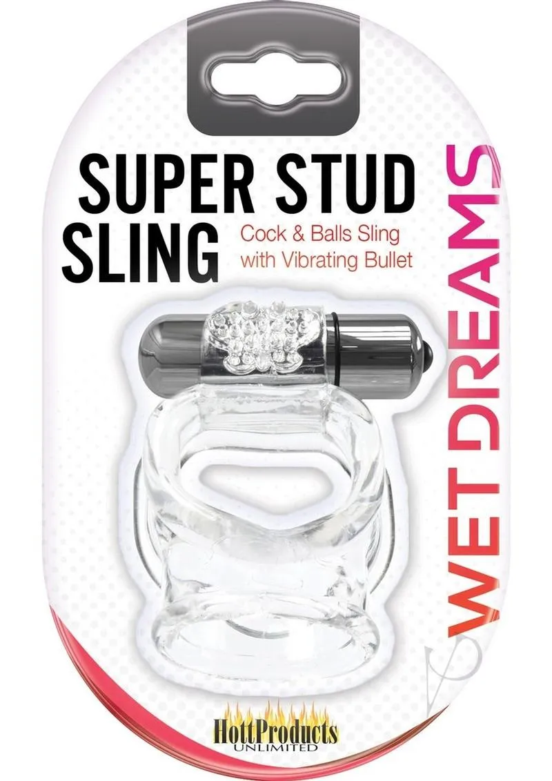 Wet Dreams Super Stud Sling Clear