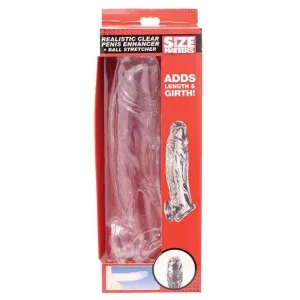 XR - Size Matters Realistic Penis Enhancer and Ball Stretcher (Clear)