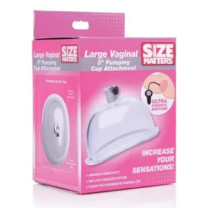 XR - Size Matters Vaginal 5 Pumping Cup Attachment Large (Clear)